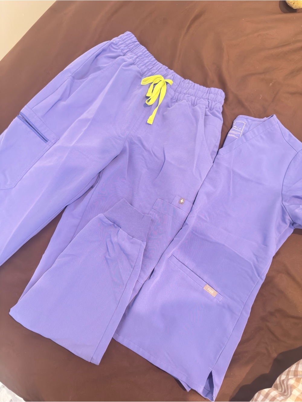 Womens Blueberry Jogger Scrub Set Figs